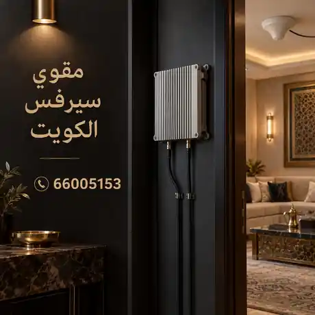 وحدة مقوي سيرفس مركّبة داخل المبنى في الكويت